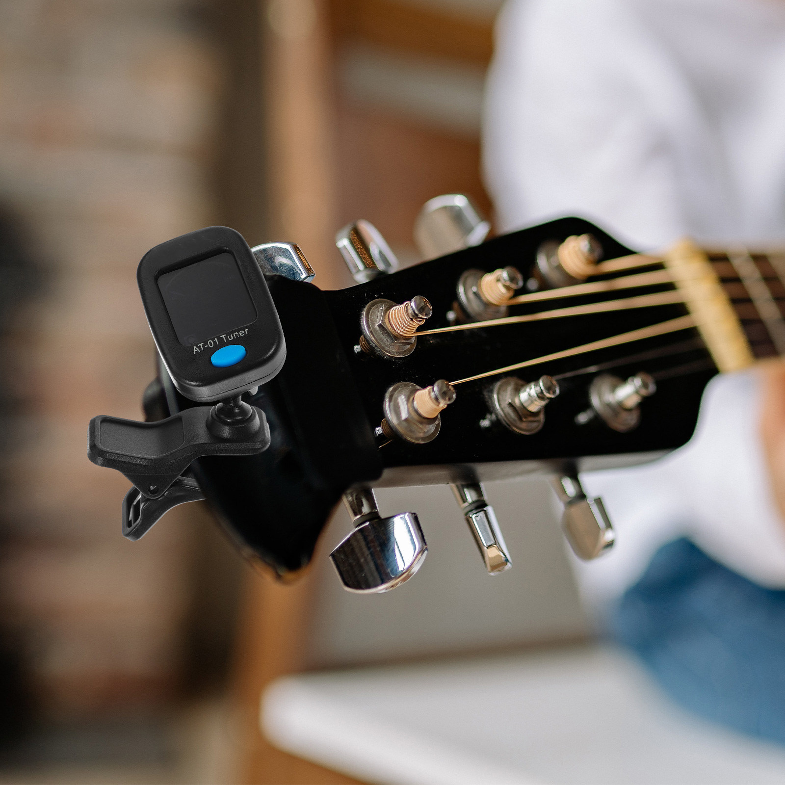 Guitar Tuner Clip - Universeller Stimmapparat für Gitarre, Violine, Ukulele,