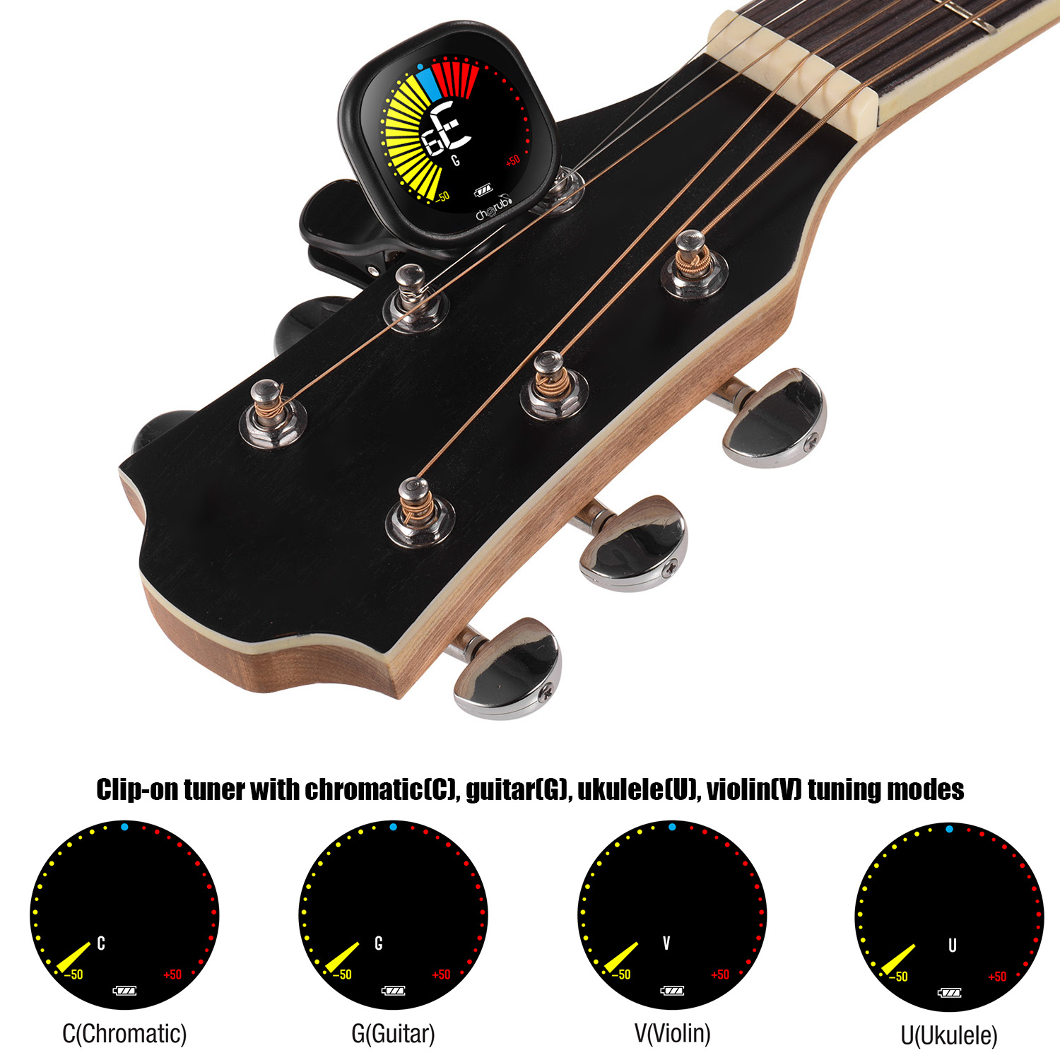 Cherub WST-670 Wiederaufladbar – Guitar Tuner Clip Bewertung und Preis