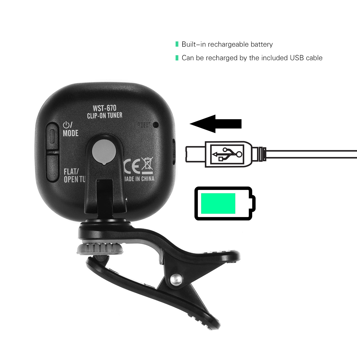Cherub WST-670 Wiederaufladbar – Guitar Tuner Clip Bewertung und Preis