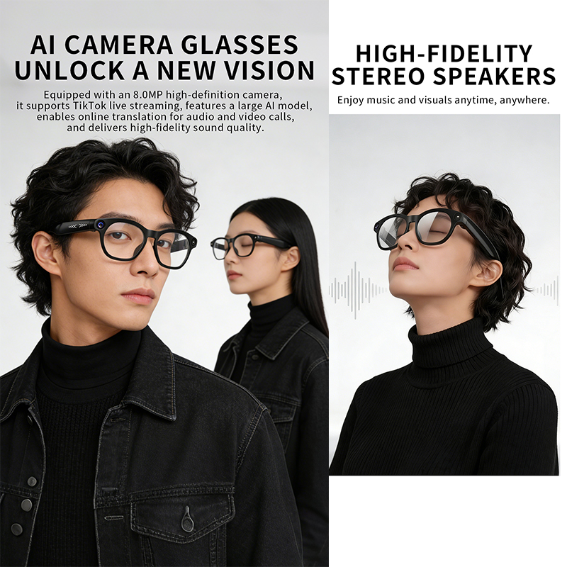 2026 Neue Smart-Brille 800W HD – Audio Music To Video Ai Free Bewertung und Preis